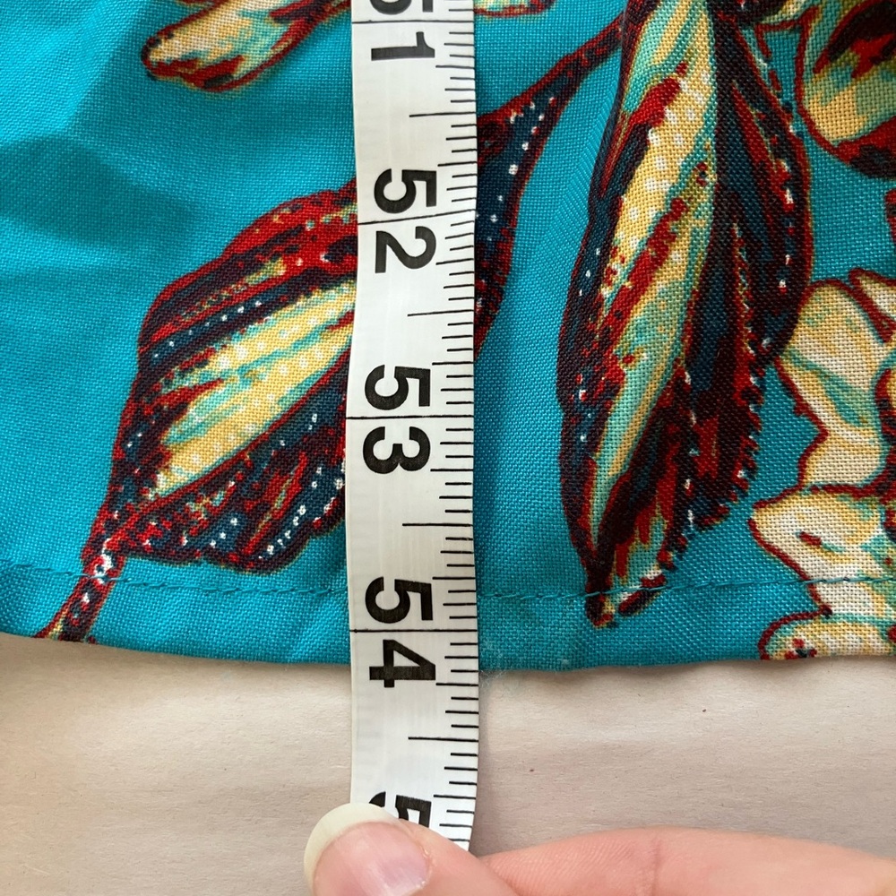 Band Of The Free Sun Dress S Turquoise Cream Paisley Tiered Coastal Cowgirl - Picture 9 of 9